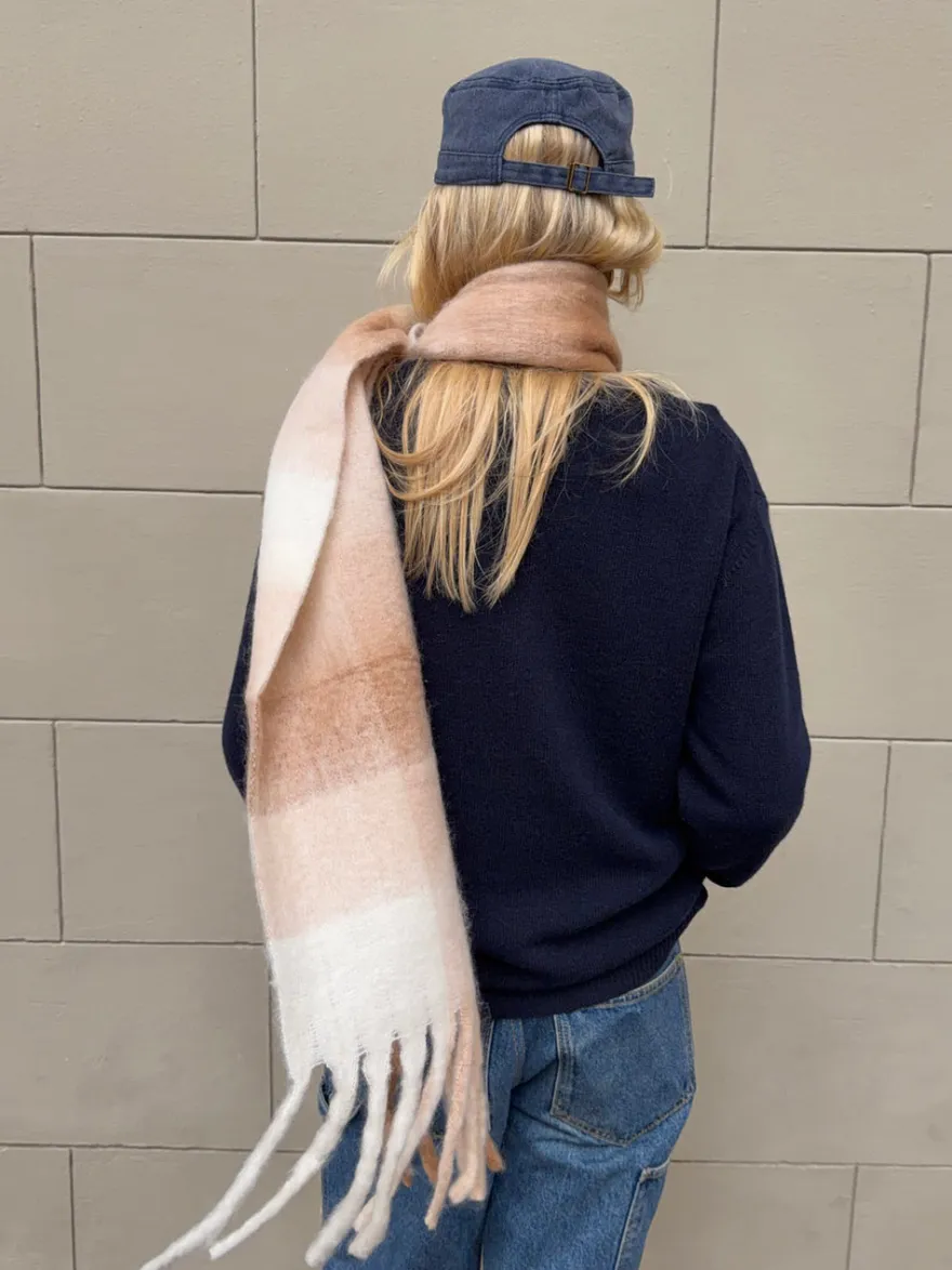 Design By Si Gale tørklæde - Hvid/beige Sale