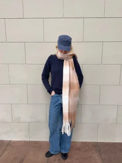 Design By Si Gale tørklæde - Hvid/beige Sale
