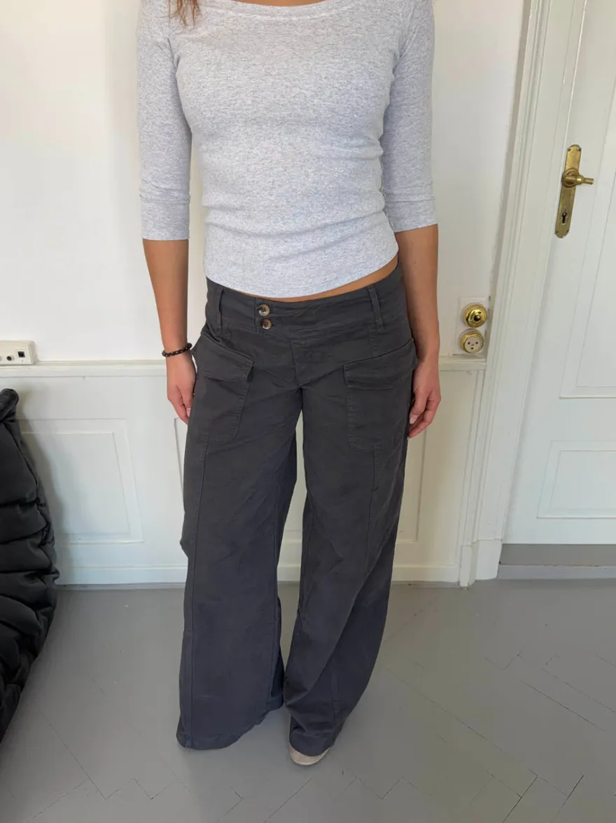 Design By Si Hanna jeans - Mørkegrå Best