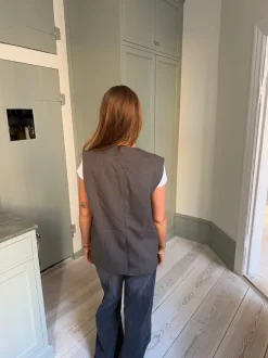 Design By Si Harley vest med bånd - Grå Best