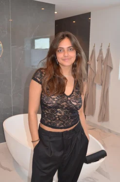 Design By Si Hemilly bluse med bolder - Sort New