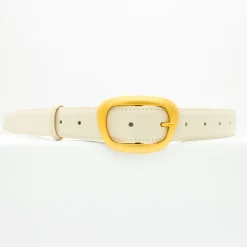 Design By Si Heritage bælte - Hvid/guld Discount