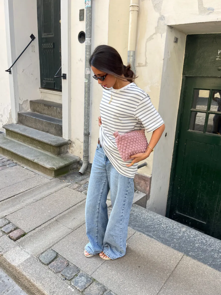 Design By Si Hæklet clutch - Lyserød