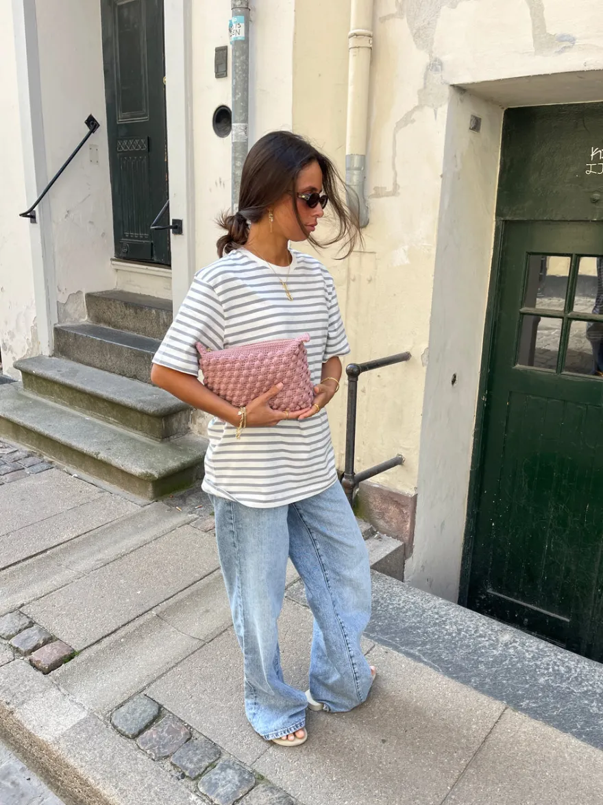 Design By Si Hæklet clutch - Lyserød