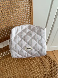 Design By Si Honey stor toilettaske med mønster - Off white Hot