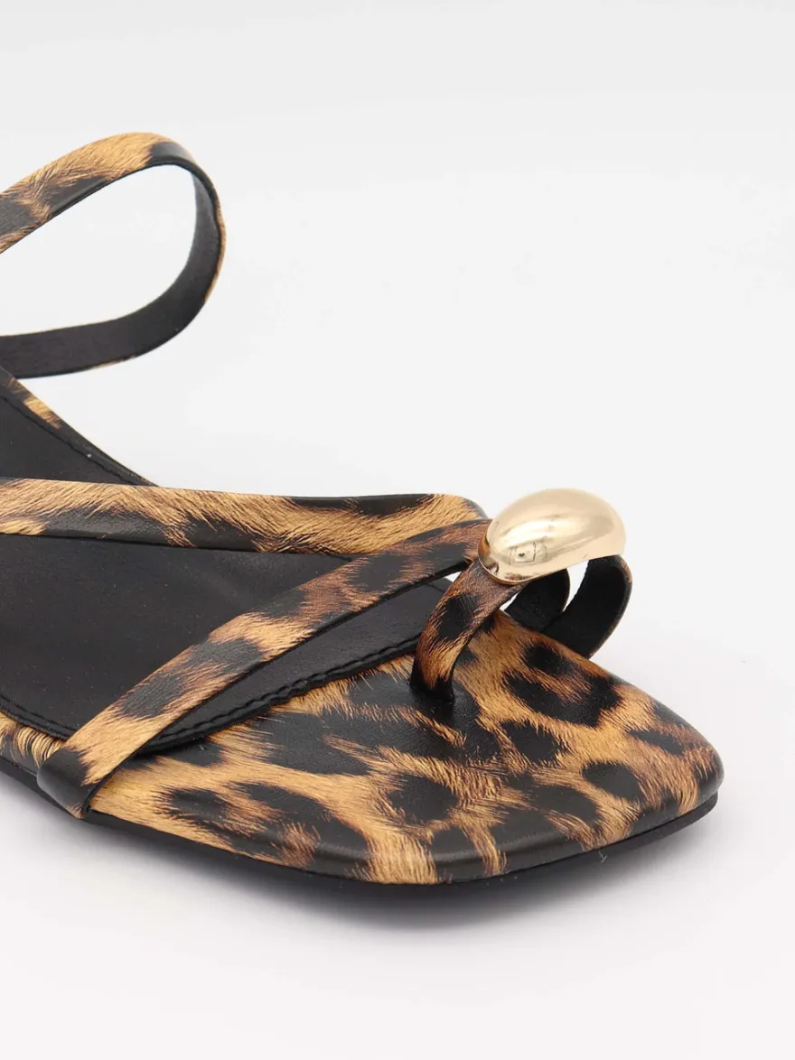 Design By Si Huba mules - Leopard Sale