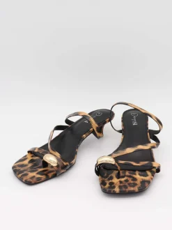Design By Si Huba mules - Leopard Sale