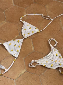 Design By Si Inessa bikini med citroner - Hvid/gul Sale