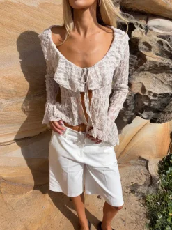 Design By Si Iria bluse - Off white New