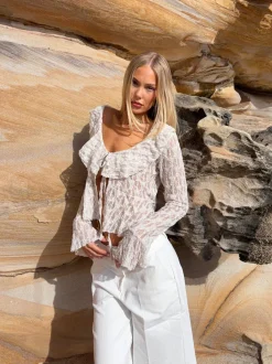 Design By Si Iria bluse - Off white New