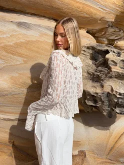 Design By Si Iria bluse - Off white New