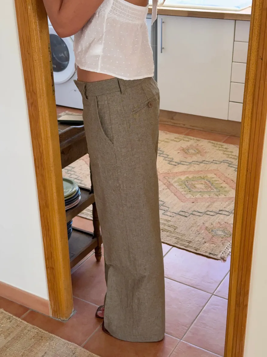 Design By Si Isotta suitbukser - Kaki New