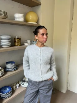 Design By Si Jamilla mohair cardigan - Grå Discount
