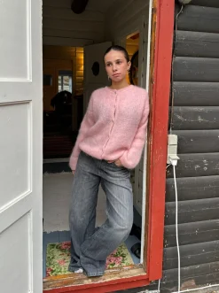 Design By Si Jamilla mohair cardigan - Lyserød