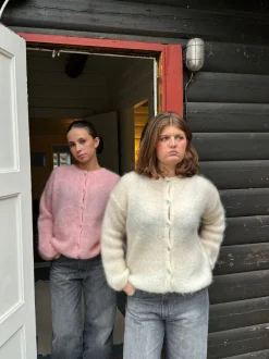 Design By Si Jamilla mohair cardigan - Lyserød