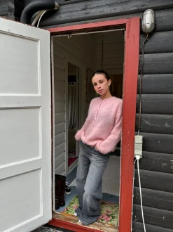 Design By Si Jamilla mohair cardigan - Lyserød