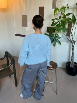 Design By Si Jamilla mohair cardigan - Lyseblå Online