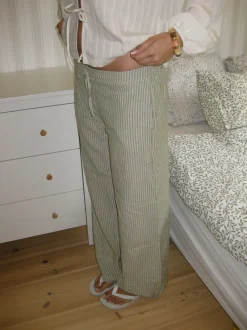 Design By Si Jasmin bukser med striber - Grøn/hvid Best