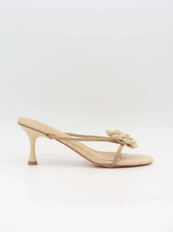 Design By Si Jenna stiletter med flettet blomsterdetalje - Off white Online