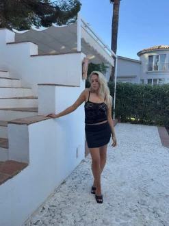 Design By Si Jeselana top i blonde - Sort Hot