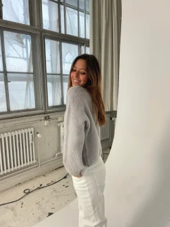 Design By Si Julieta one botton cardigan - Grå Outlet