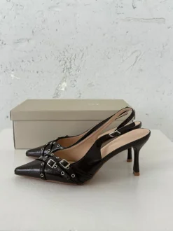 Design By Si Kandy slingback stiletter - Brun New