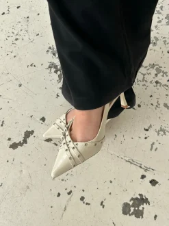 Design By Si Kandy slingback stiletter - Cream Online