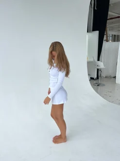 Design By Si Kaya pointelle shorts - Hvid Outlet
