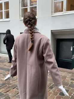 Design By Si Kehlani halstørklæde i strik - Lys grå Best