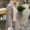 Design By Si Kehlani halstørklæde i strik - Lys brun Online