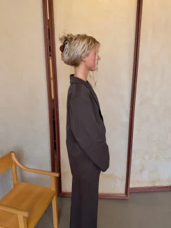 Design By Si Kornelia oversized blazer - Brun Outlet