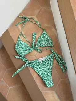 Design By Si Kricia bikini med mønster - Grøn/hvid Outlet