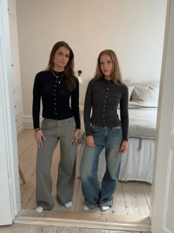 Design By Si Leonora langærmet bluse - Sort New