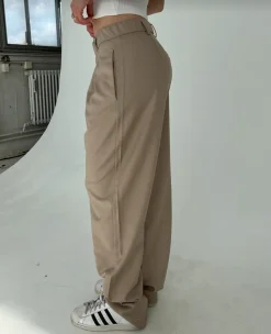 Design By Si Lisette oversized suit bukser - Beige Clearance