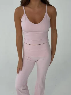 Design By Si Lively v-neck tank top - Candyfloss