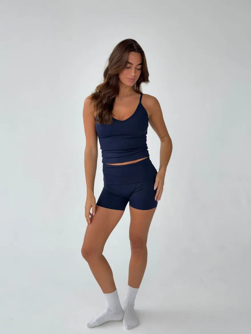Design By Si Lively v-neck tank top - Midnight Clearance