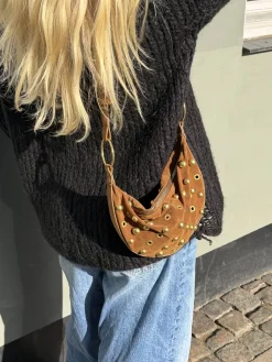 Design By Si Loana taske med nitter - Brun Outlet