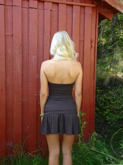 Design By Si Lollie minikjole - Brun Outlet