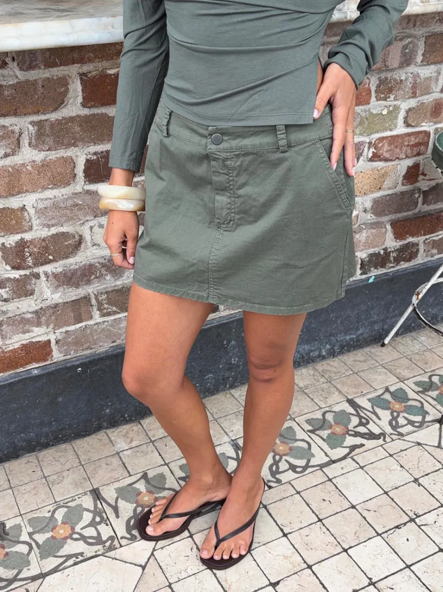 Design By Si Lorenza cargonederdel - Grøn Outlet