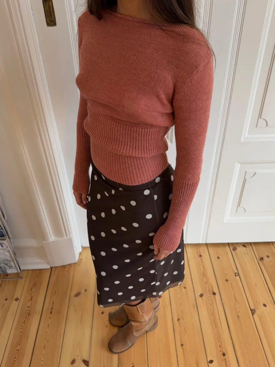 Design By Si Lova figursyet striktrøje - Rosa