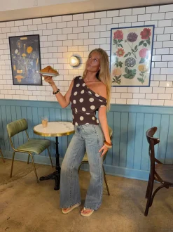 Design By Si Lovia jeans - Blå denim New