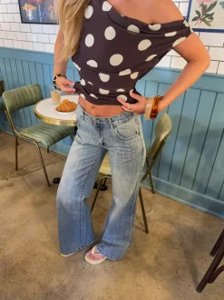 Design By Si Lovia jeans - Blå denim New