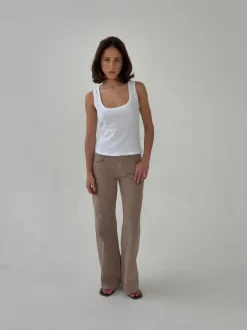 Design By Si Lovia jeans - Taupe Hot