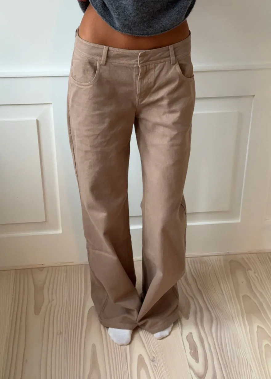 Design By Si Lovia jeans - Taupe Hot