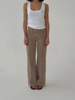 Design By Si Lovia jeans - Taupe Hot