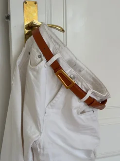 Design By Si Luce bælte - Brun/guld Clearance