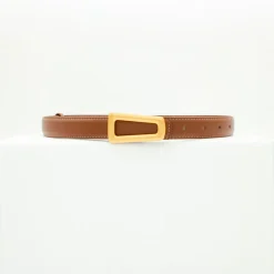 Design By Si Luce bælte - Brun/guld Discount
