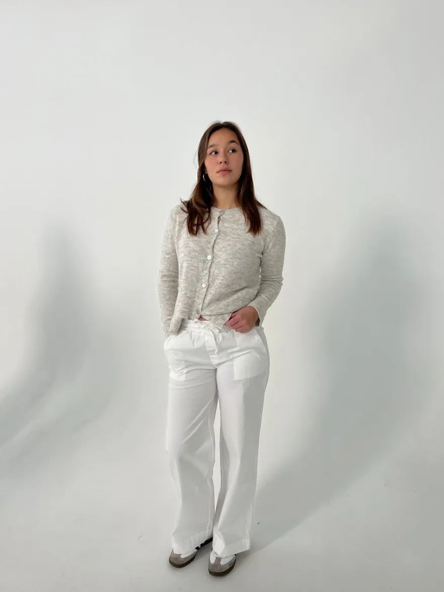 Design By Si Lucille bukser med snørelukning - Hvid Discount