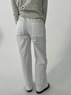 Design By Si Lucille bukser med snørelukning - Hvid Discount