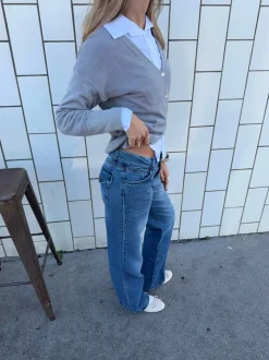 Design By Si Lulia jeans - Blå denim Online